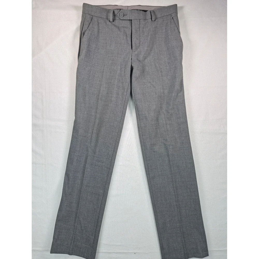 Calvin Klein Mens Jayden Dress Pants 30x29 Grey Skinny Fit Stretch Tailored NWT